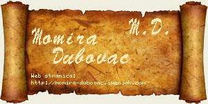 Momira Dubovac vizit kartica
